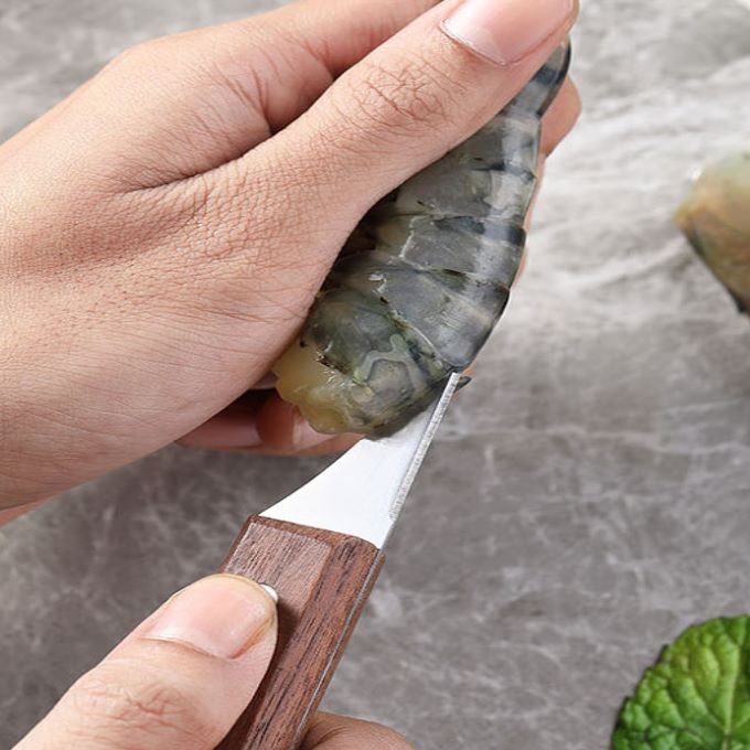 Stainless steel shrimp line remover knife for cleaning shrimp intestines and cutting fish maw kitchen tools shrimp back knife for stripping shrimp and lobster knife for cutting lobster