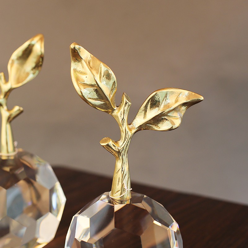 Crystal apple creative decorative item, craft small gift, bedroom decoration, Christmas gift TY50080AB detail image 3