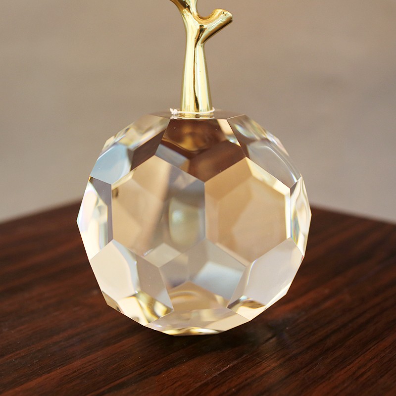 Crystal apple creative decorative item, craft small gift, bedroom decoration, Christmas gift TY50080AB detail image 2