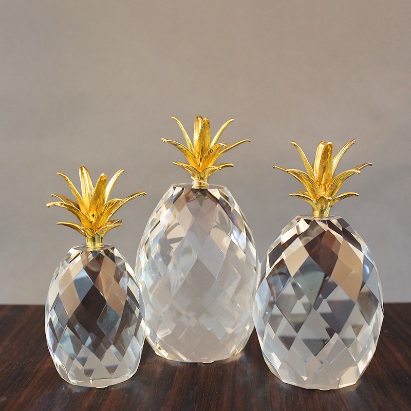 Modern light luxury decoration crystal pineapple creative home decoration TY50082ABC detail image 1