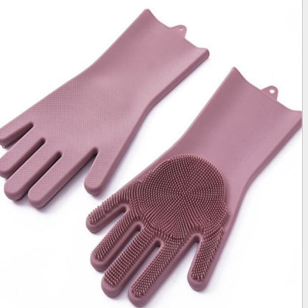 Manufacturer's in-stock silicone gloves, dishwashing and back-rubbing gloves, Douyin magic gloves, bathroom and kitchen gloves Application Scenario