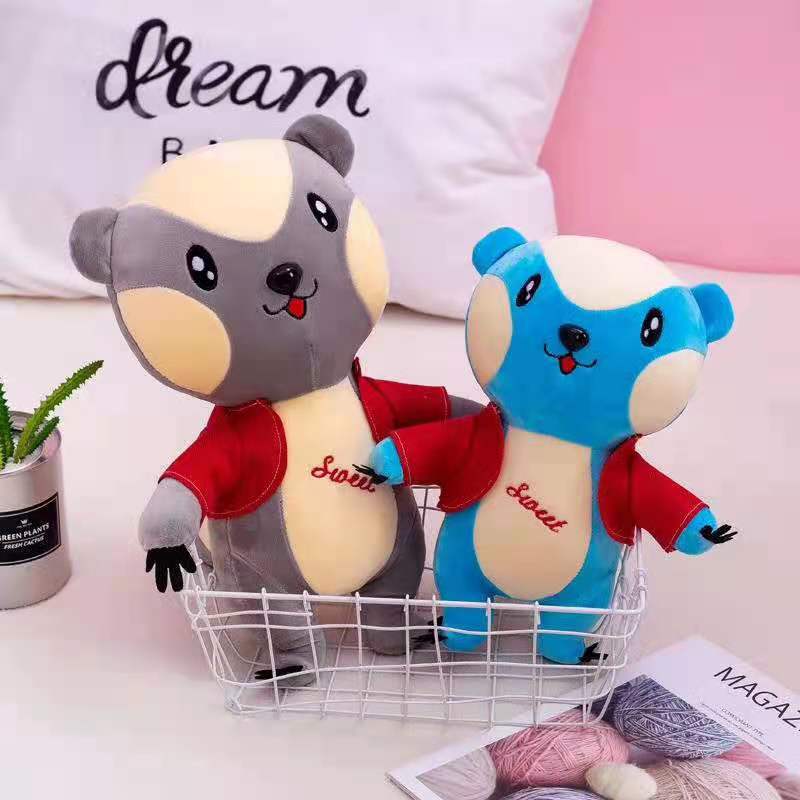 Factory direct sales of plush toys, cute honey badger figurines, sleeping cushions, creative birthday gifts for girls details Picture