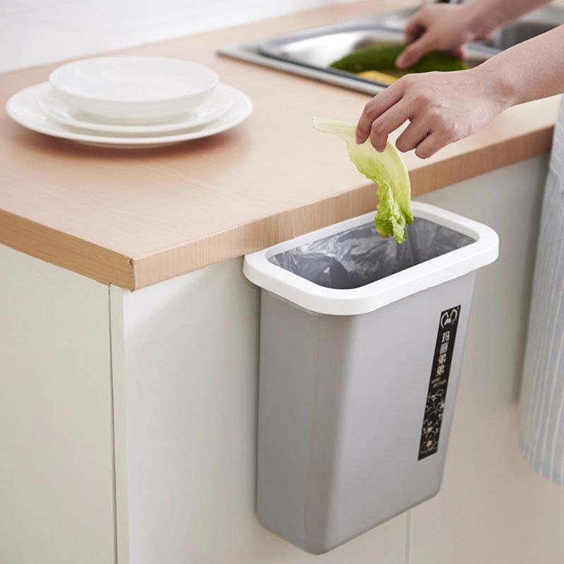 家用客厅卫生间橱柜门挂式分类筒厨房桌面收纳纸篓  量大价格请咨询客服