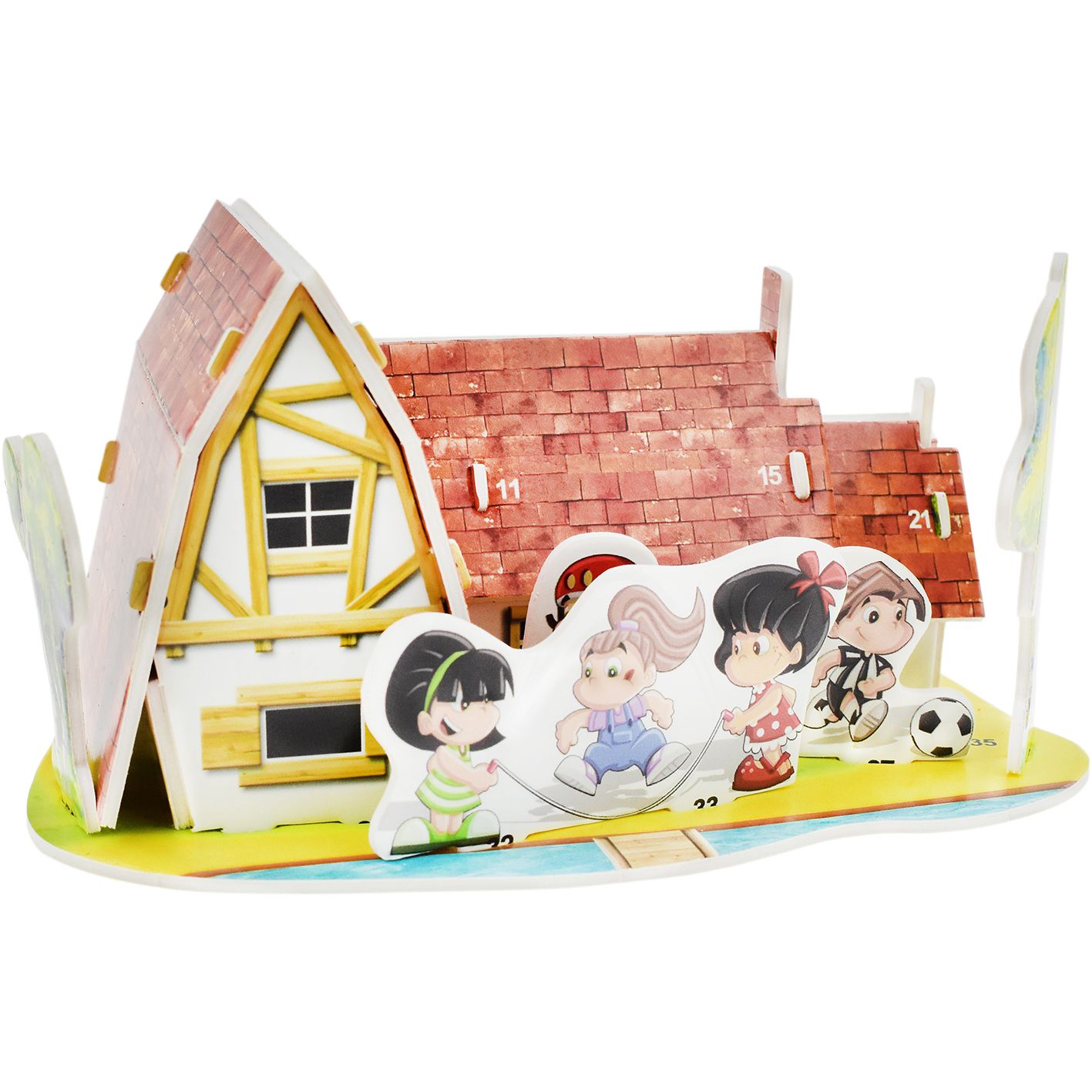 立体模型 别墅 农庄 动物园 城堡 花店 古堡 小层 庄园白底实物图