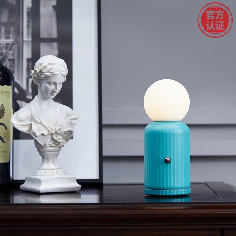 D6 wheat wireless charging silicone night light USB electroless dimming mobile phone wireless charging LED color changing night light