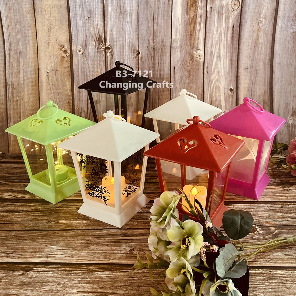 New Ramadan Christmas decorative wind lanterns, creative Christmas printed small oil lamp ornaments, Halloween detail image 1