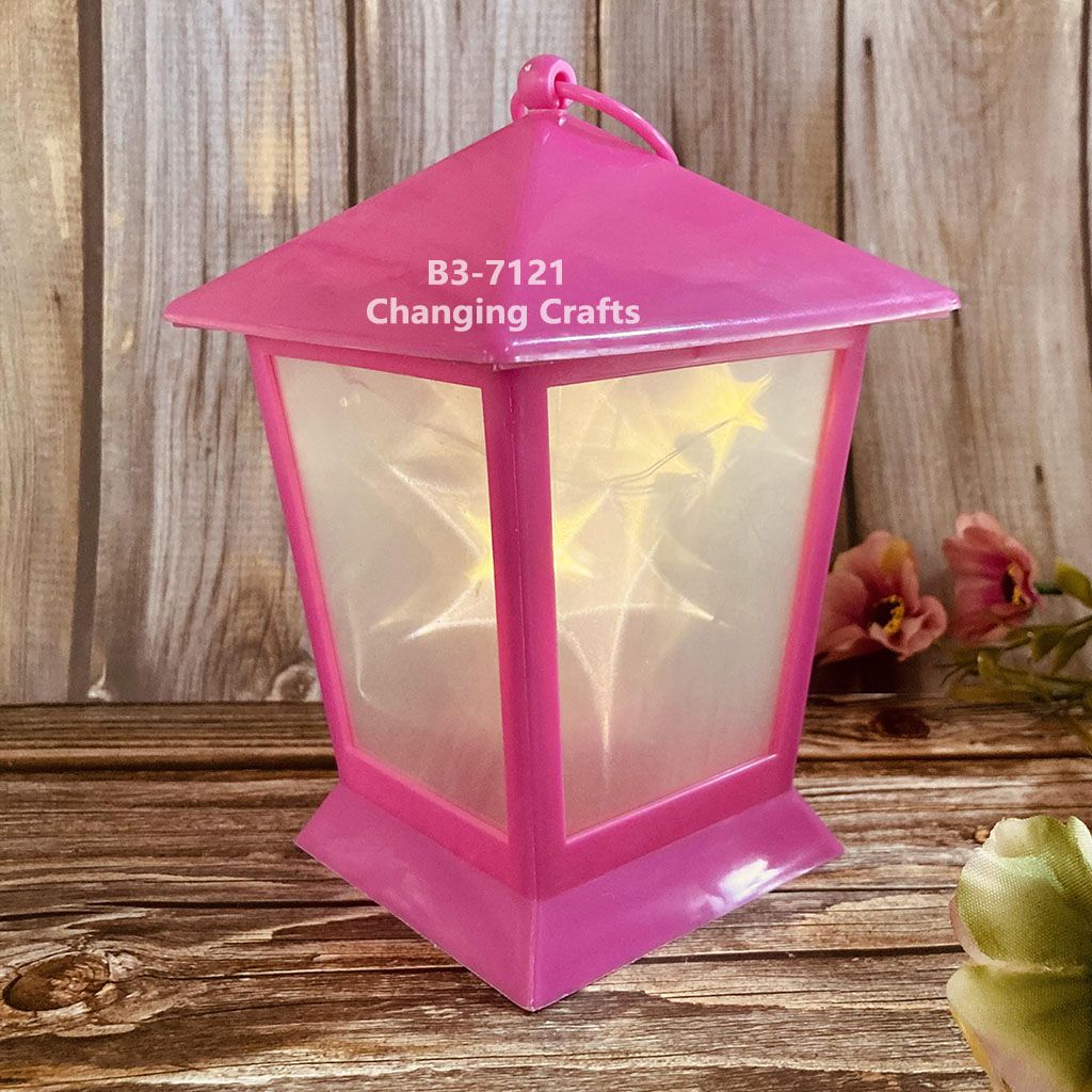 USB Christmas Lantern lantern Creative Christmas print small oil lamp decoration LED lantern pendant Ramadan