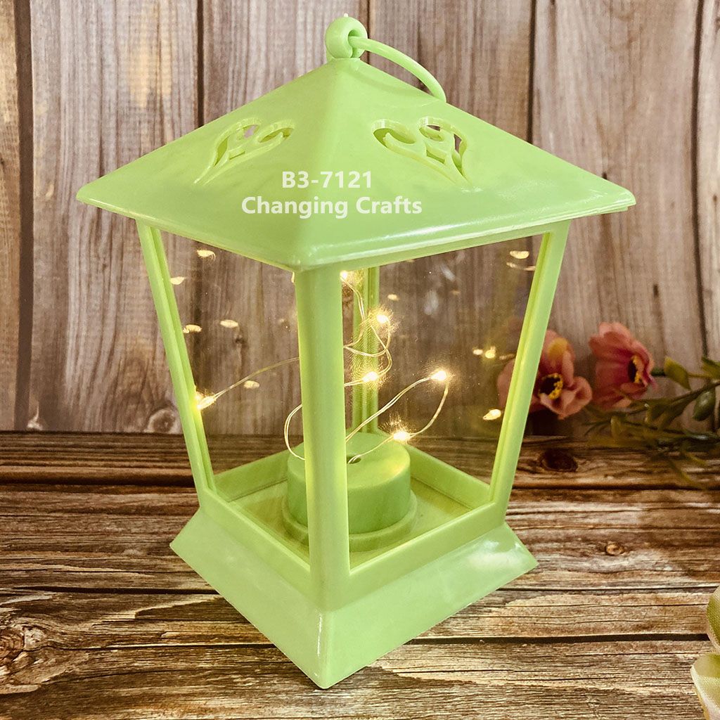New Ramadan Christmas decorative wind lanterns, creative Christmas printed small oil lamp ornaments, Halloween