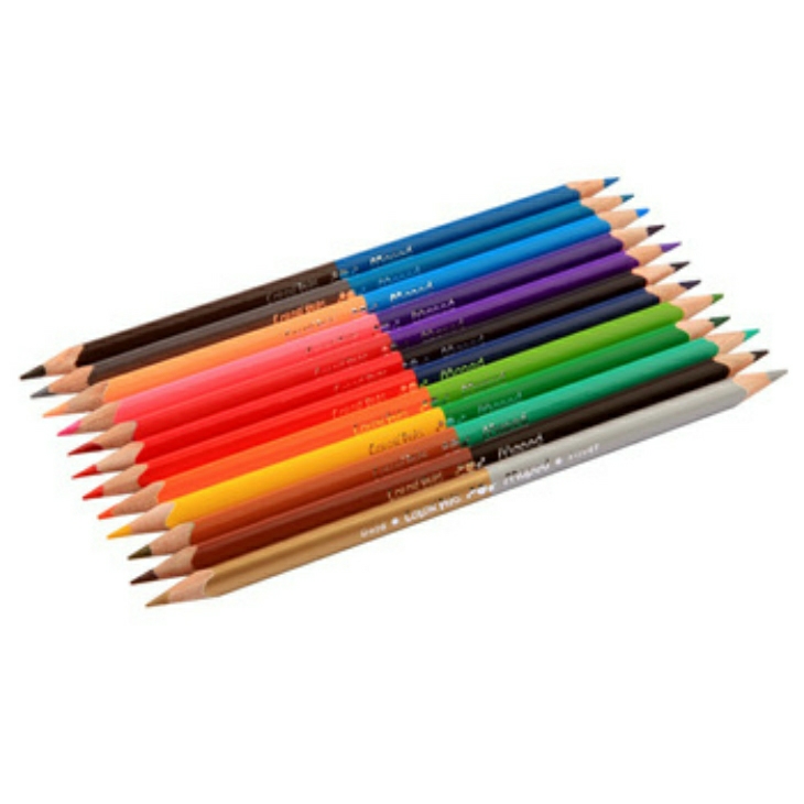 艺涂双头彩色铅笔小学生儿童用彩铅画笔彩笔专业画画笔工具无铅毒12色16色24色48色详情4