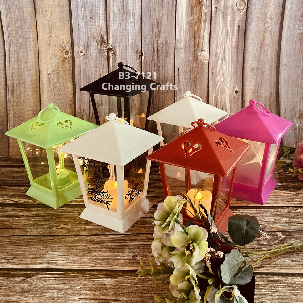 New Ramadan Christmas decorative wind lanterns, creative Christmas printed small oil lamp ornaments, Halloween details Picture
