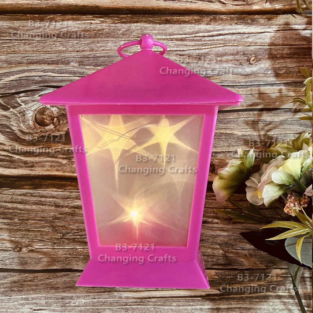 Ramadan USB Christmas lanterns, wind lamps, candles, electronic printed small oil lamps, ornaments, LED small horse lanterns, pendants detail image 6