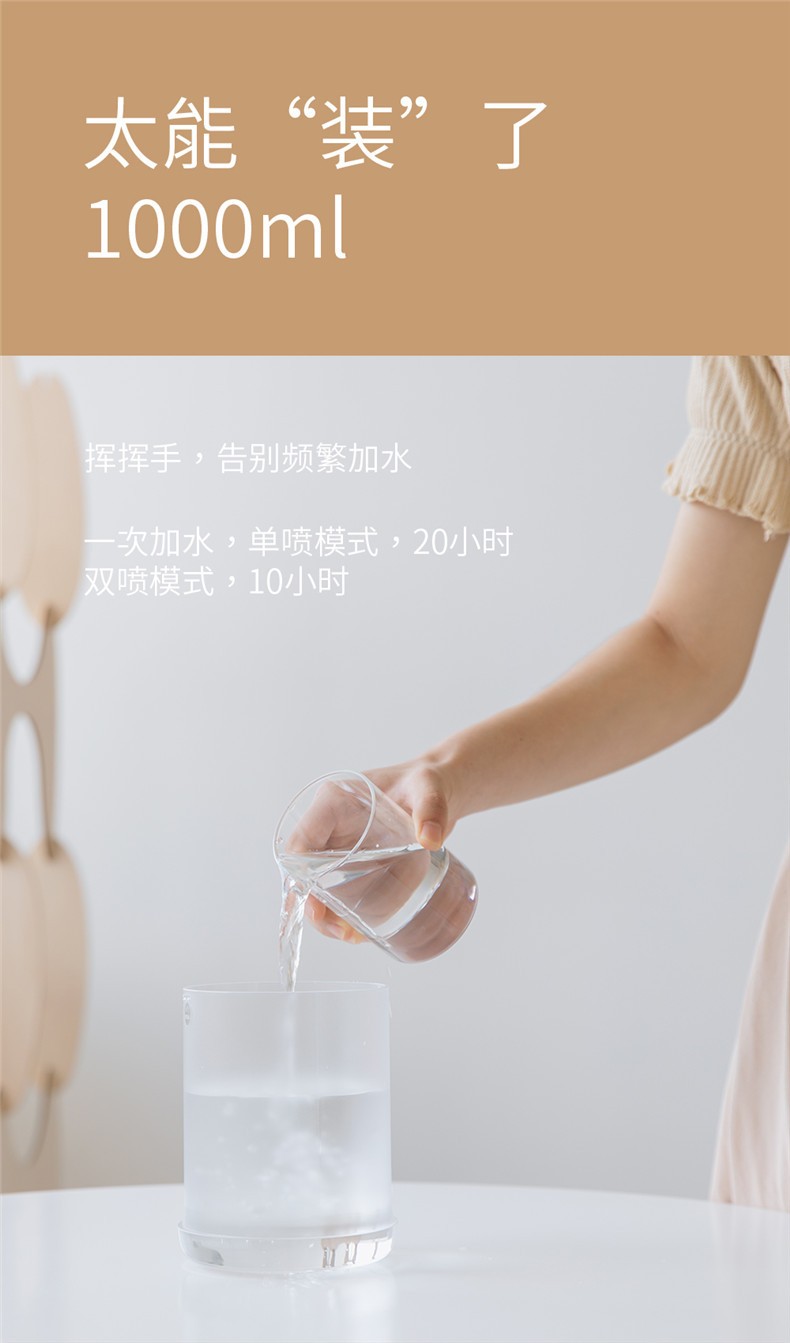 新款H1仙人掌双喷加湿器创意usb家用桌面便携小型双喷补水加湿器详情图4