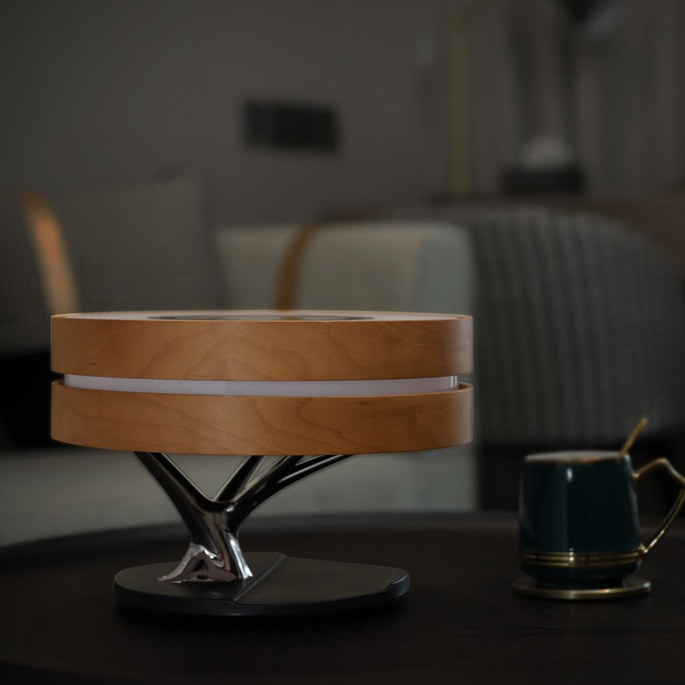 Creative Linxi multi-functional music desk lamp wireless charging small night light Bluetooth sound sliding touch switch desk lamp