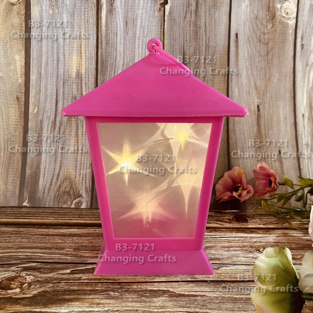 Ramadan USB Christmas lanterns, wind lamps, candles, electronic printed small oil lamps, ornaments, LED small horse lanterns, pendants detail image 3