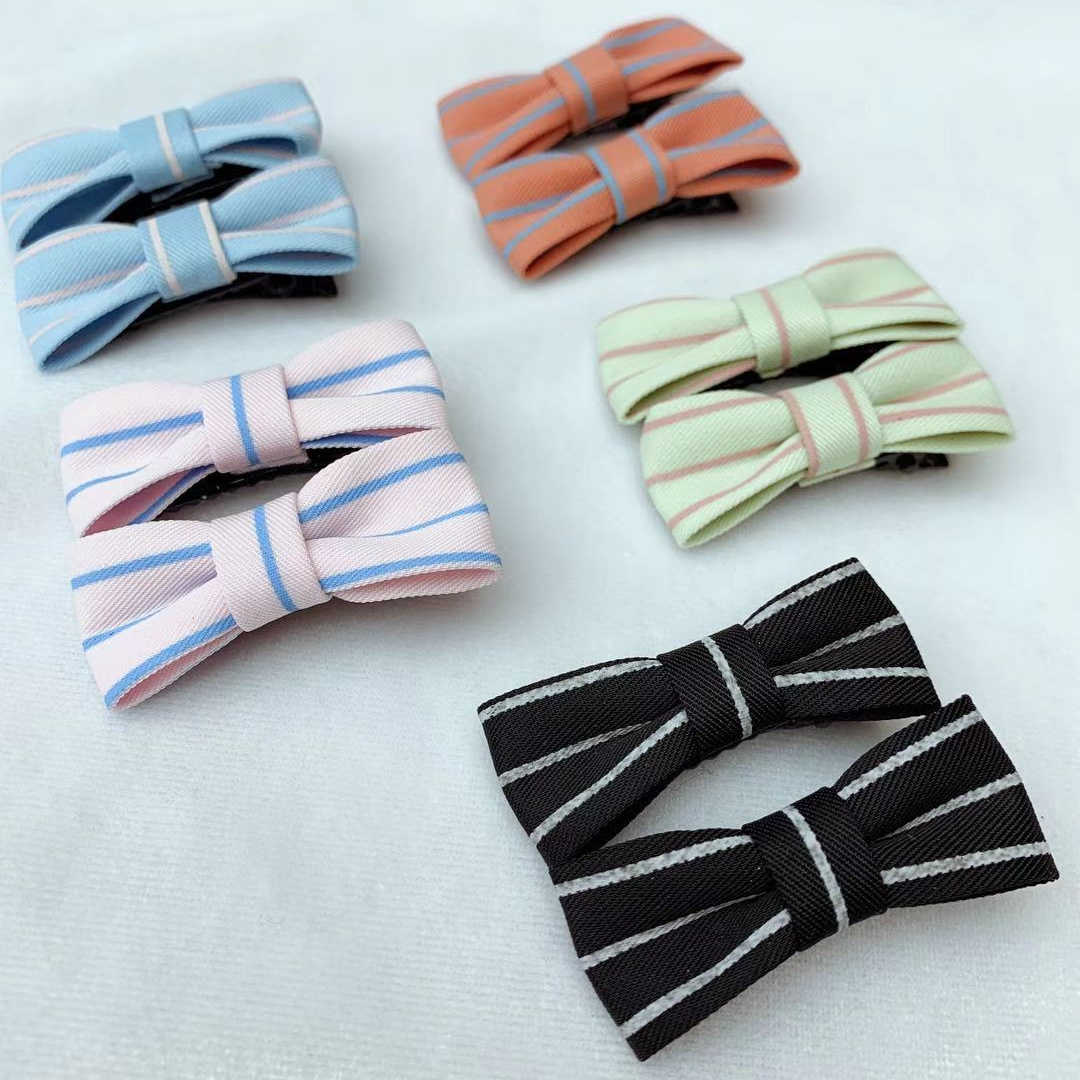 Korean fashion fabric bow duck clip 202103020031