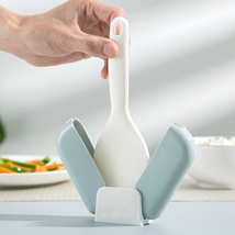 塑料饭勺自动收纳饭勺立体饭勺不沾米饭勺