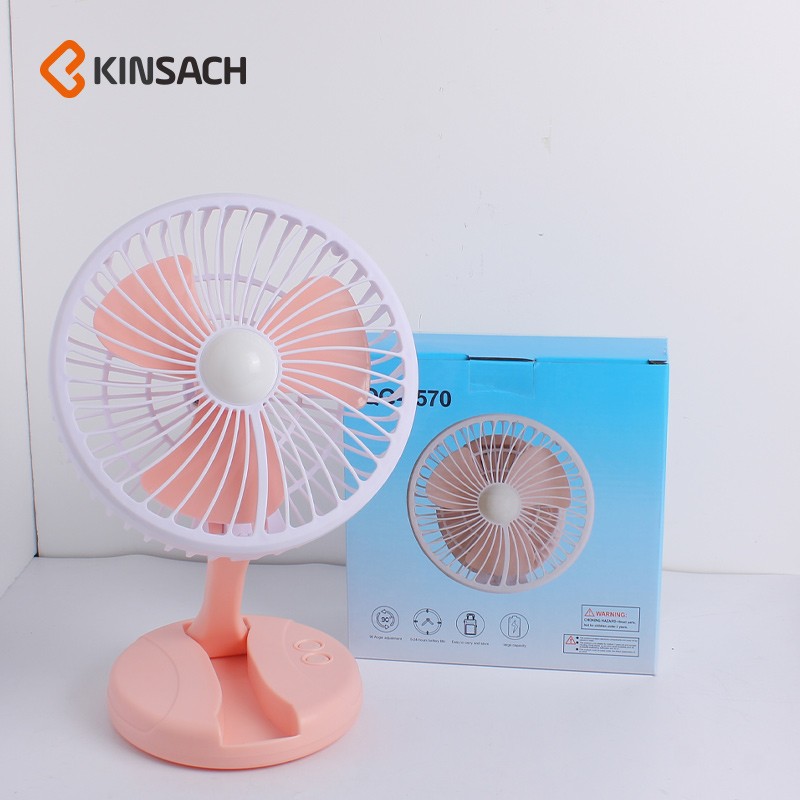桌面小型电风扇静音台式摇头可充电学生宿舍寝室家用办公室6寸详情图4