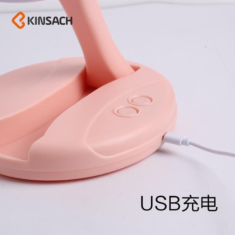 桌面小型电风扇静音台式摇头可充电学生宿舍寝室家用办公室6寸详情图3