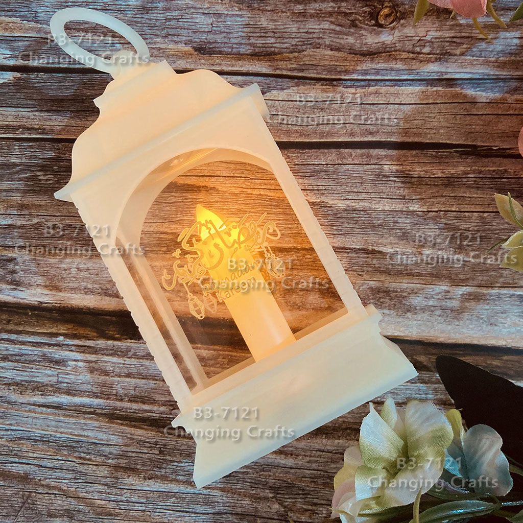 Small red Christmas wind light, Nordic simple plastic glass windproof candle holder, romantic wedding decoration piece Application Scenario