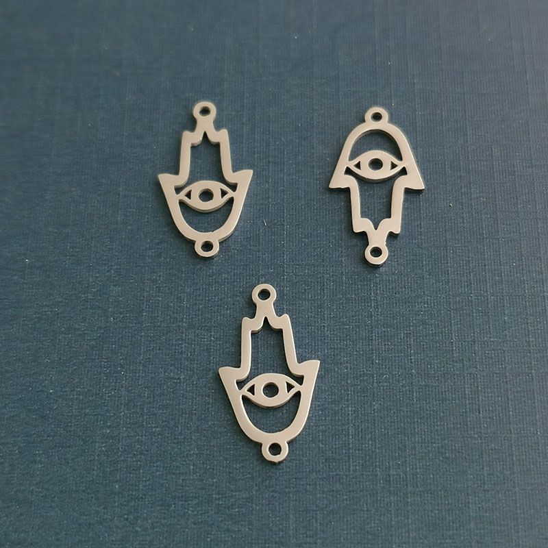 眼睛手掌不锈钢饰品吊坠配件速卖通亚马逊外销平台不锈钢项链吊坠 