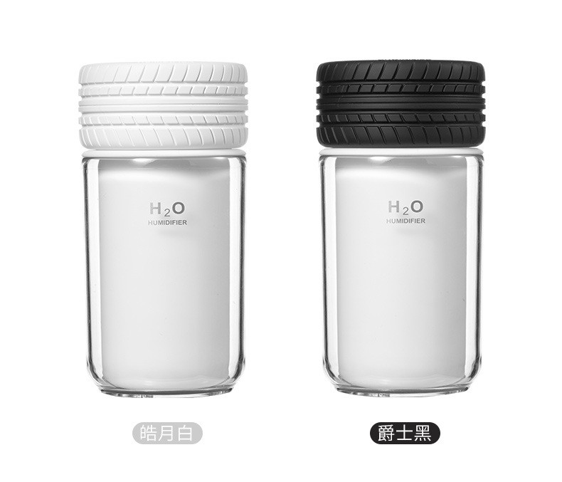 新款创意USB轮胎加湿器车载办公补水桌面夜光迷你加湿器详情图14