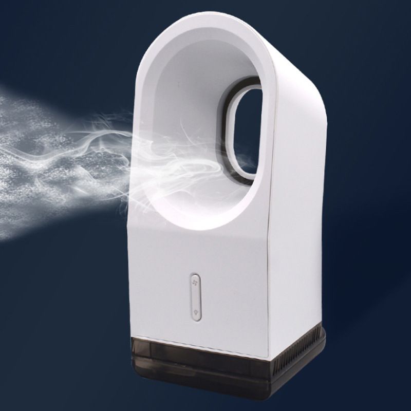 Summer fog bladeless fan Desktop Mini cooling fan Water cooling fan Portable USB atmosphere light small fan