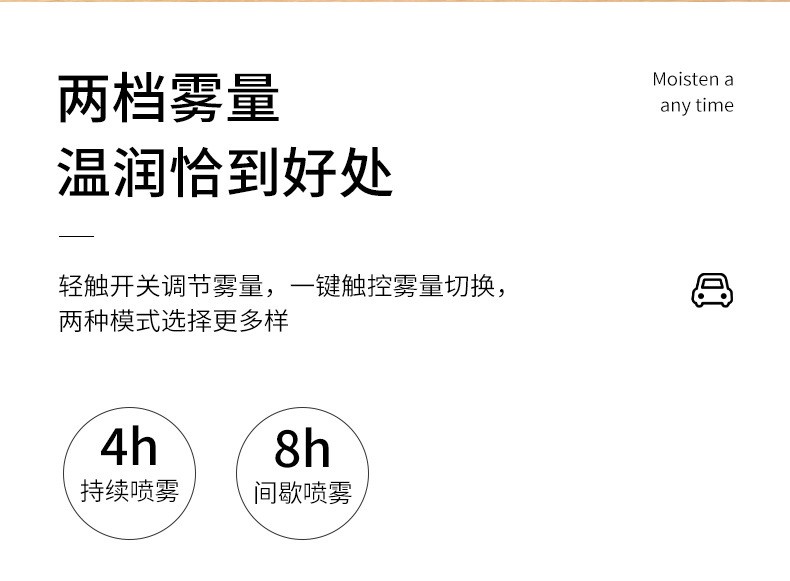 新款创意USB轮胎加湿器车载办公补水桌面夜光迷你加湿器详情图8