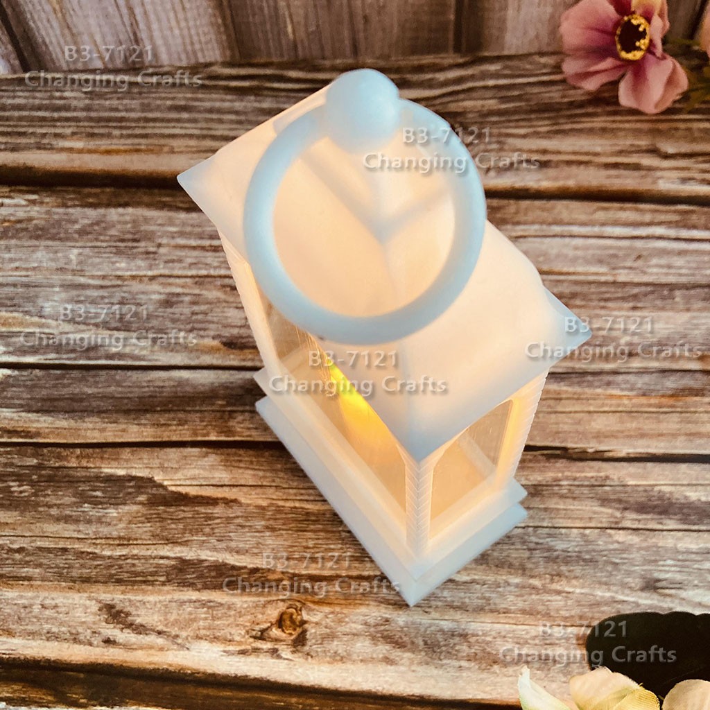 Romantic wedding decorative items: small red Christmas wind light, Nordic simple plastic glass windproof candle holder detail image 4