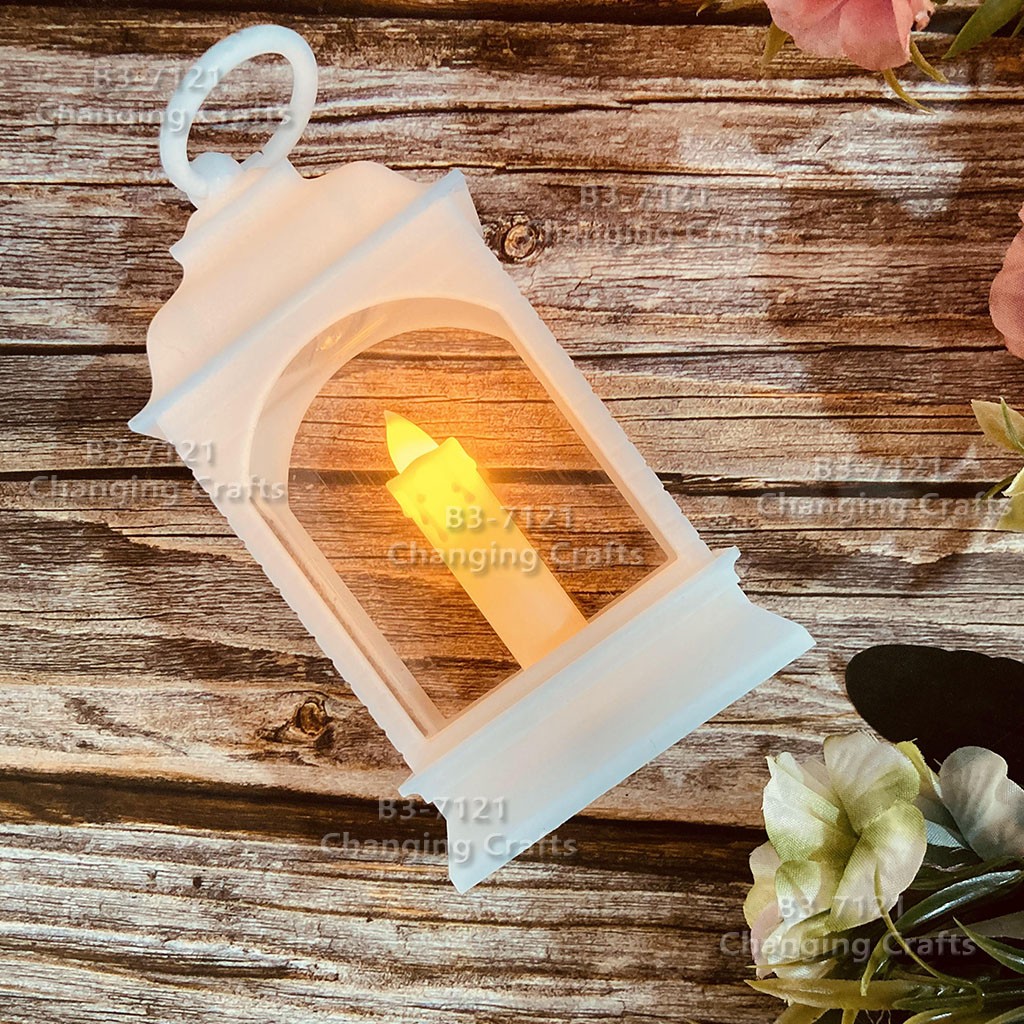 Romantic wedding decorative items: small red Christmas wind light, Nordic simple plastic glass windproof candle holder detail image 8