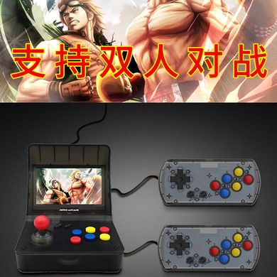 迷你街机 retro arcade PSPGBA掌上怀旧FC游戏机内置3000游戏双人细节图