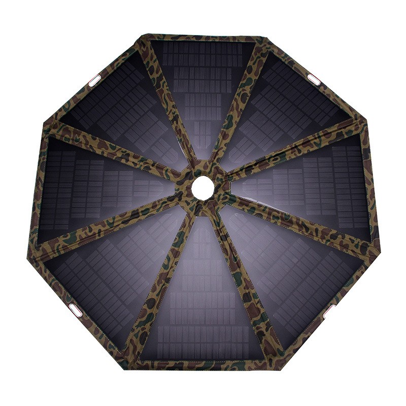 60W太阳能折叠伞单晶太阳能发电户外充电详情图2