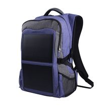 Solar backpack 12W charging bag travel mountain backpack male USB port