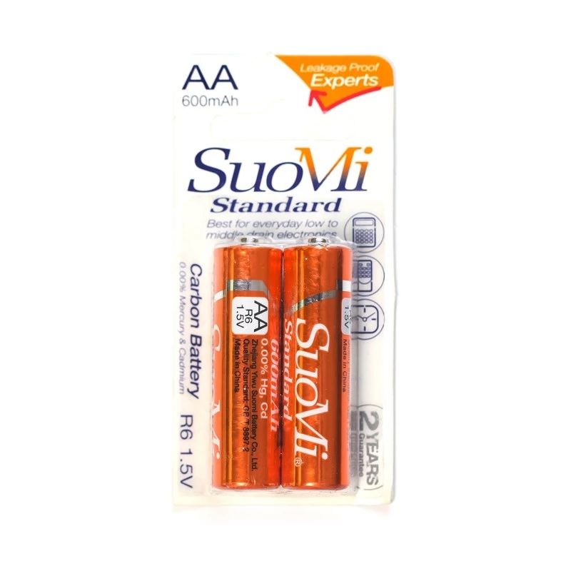 2021 Suomi  1.5V zinc carbon battery NO.5  R6P UM-3 AA  thumbnail