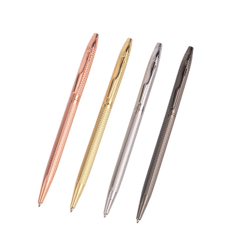 Factory direct sales, customized office gifts, brushed metal ballpoint pens, multiple color options, in stock ballpoint pens
