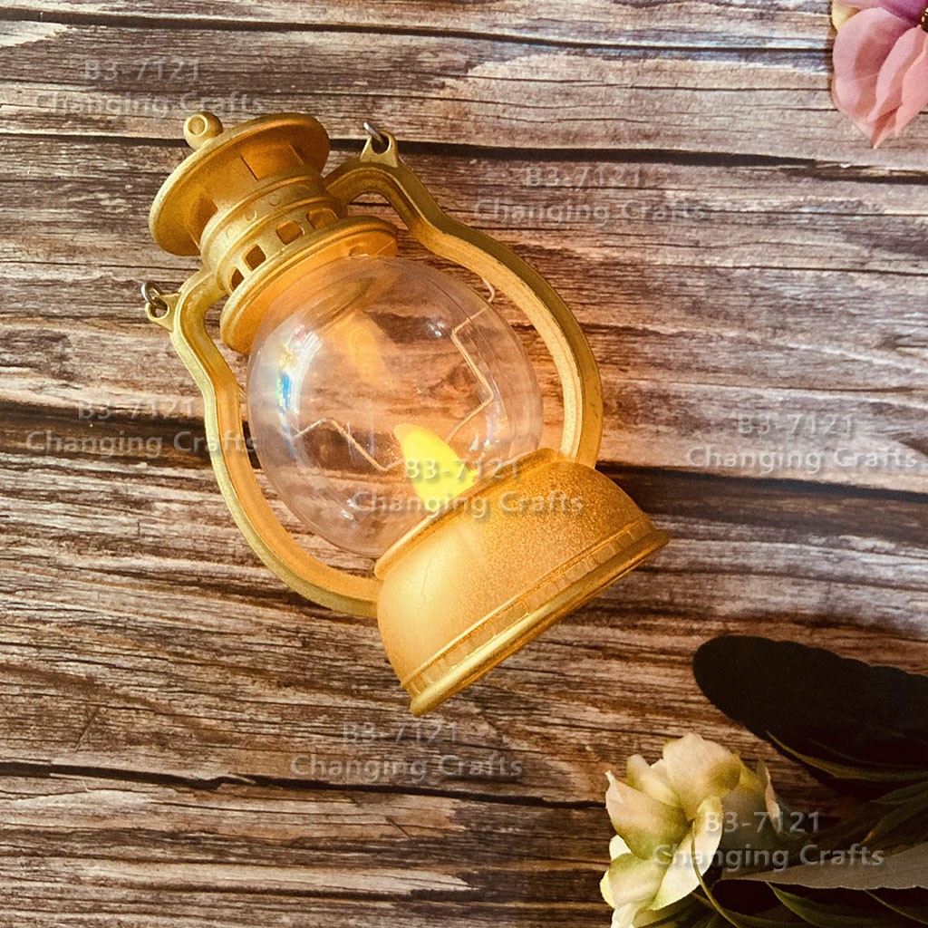 Small golden Christmas wind light, Nordic simple plastic glass windproof candle holder, romantic wedding decoration piece detail image 6