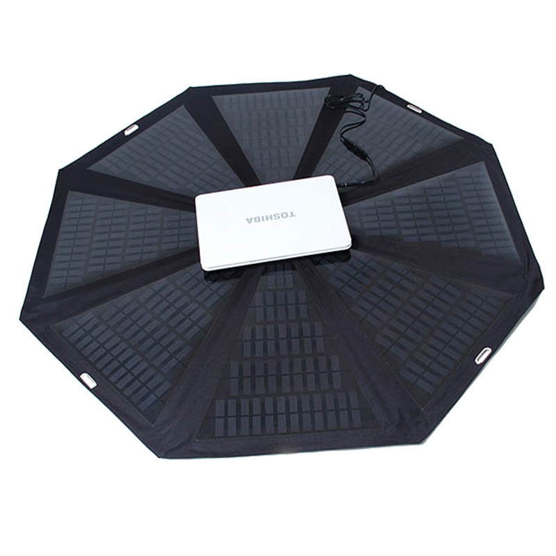 60W太阳能折叠伞单晶太阳能发电户外充电详情图1