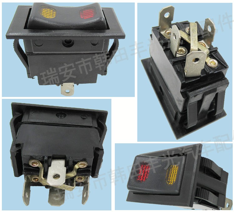 Factory direct sales are suitable for the modification of general-purpose car rocker plate button switches with single flash switches and red bulbs pic 7