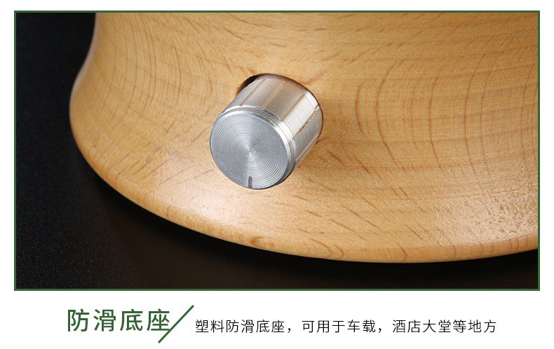 实木玻璃扩香仪纯精油20ml 办公七彩夜灯静音木纹香薰机跨境专供详情图10