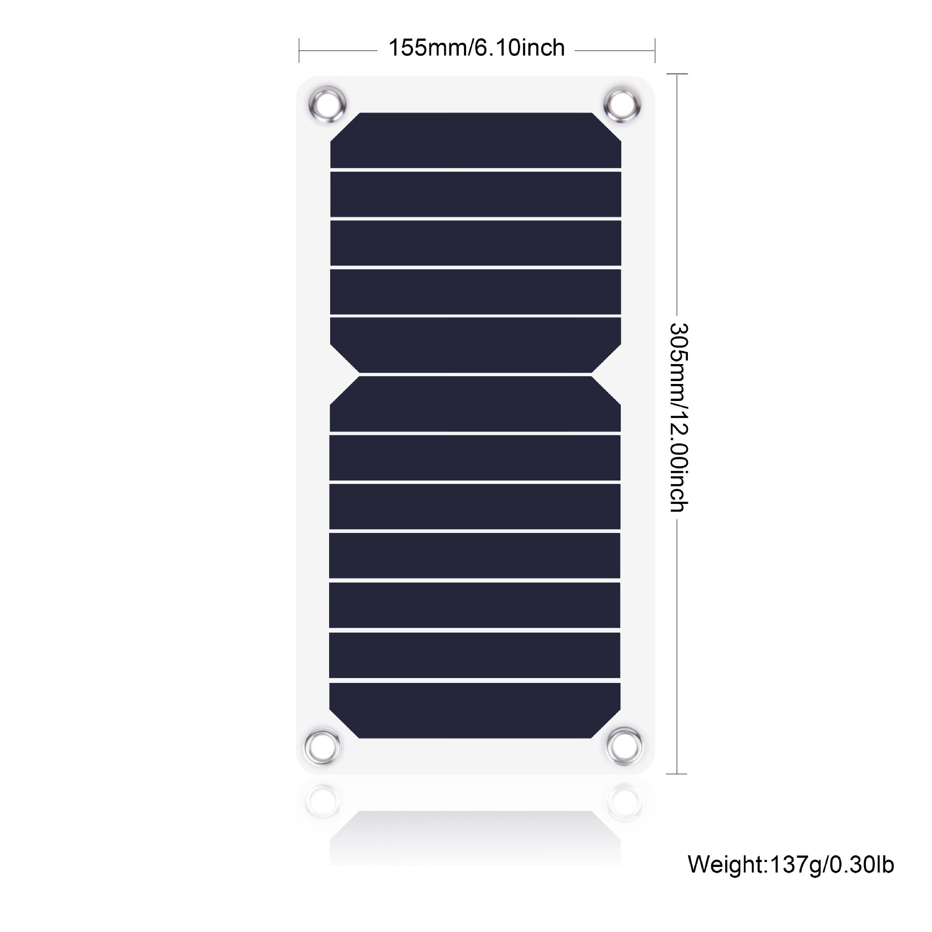 6.5W柔性太阳能电池板高转化率太阳能充电板solar panel手机充电详情图4