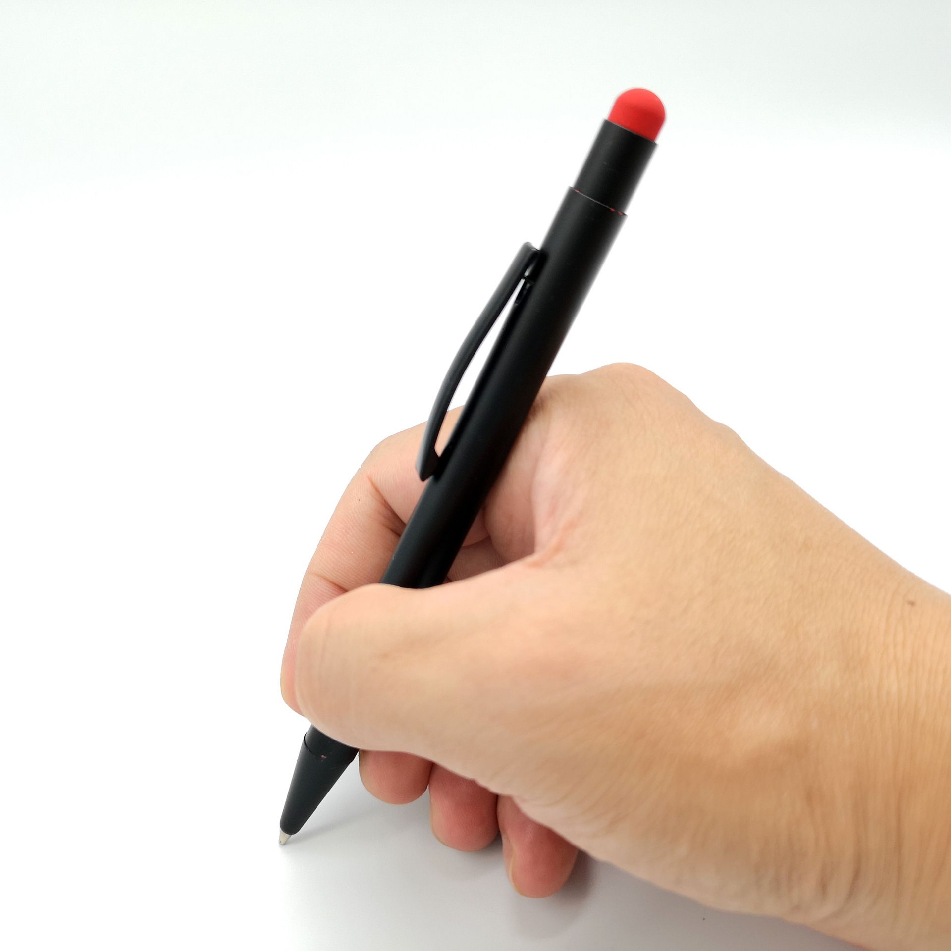 Cross-border best-selling bouncing oil pens, jumping metal ballpoint pens, custom advertising gifts, logo metal ballpoint pens details Picture