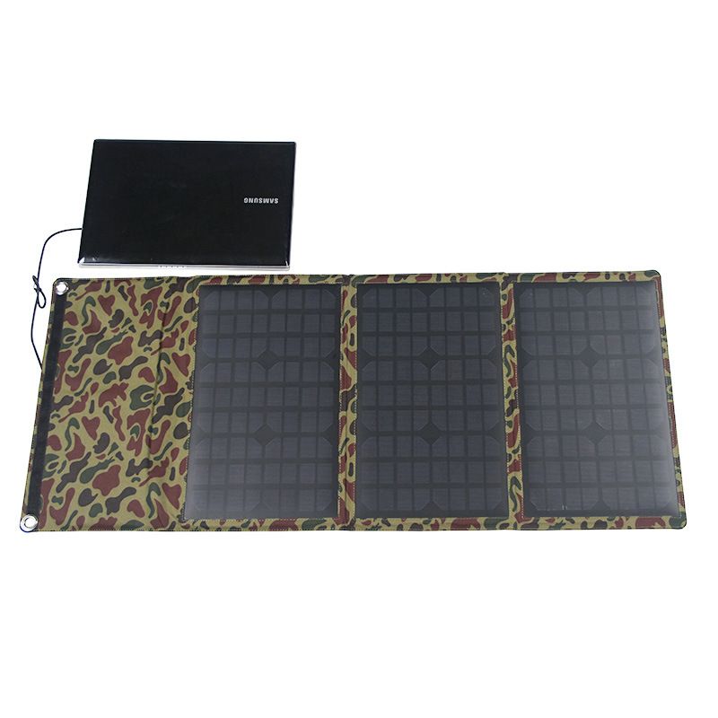 30W Solar photovoltaic mobile power supply 18V waterproof computer charger Portable solar folding bag
