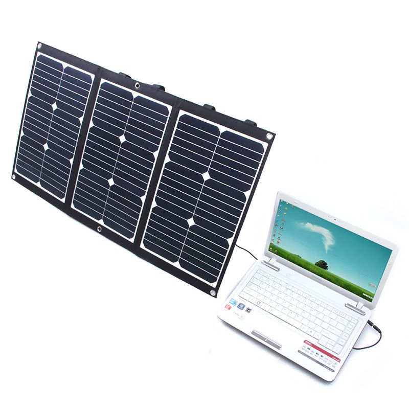 储能电源太阳能折叠包60W18V户外便携式太阳能折叠包