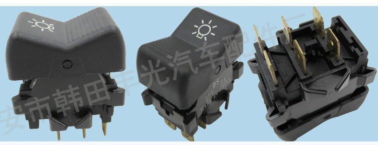Factory direct sales suitable for LADA car switch, car low beam switch 12V 5A 4 pins pic 7