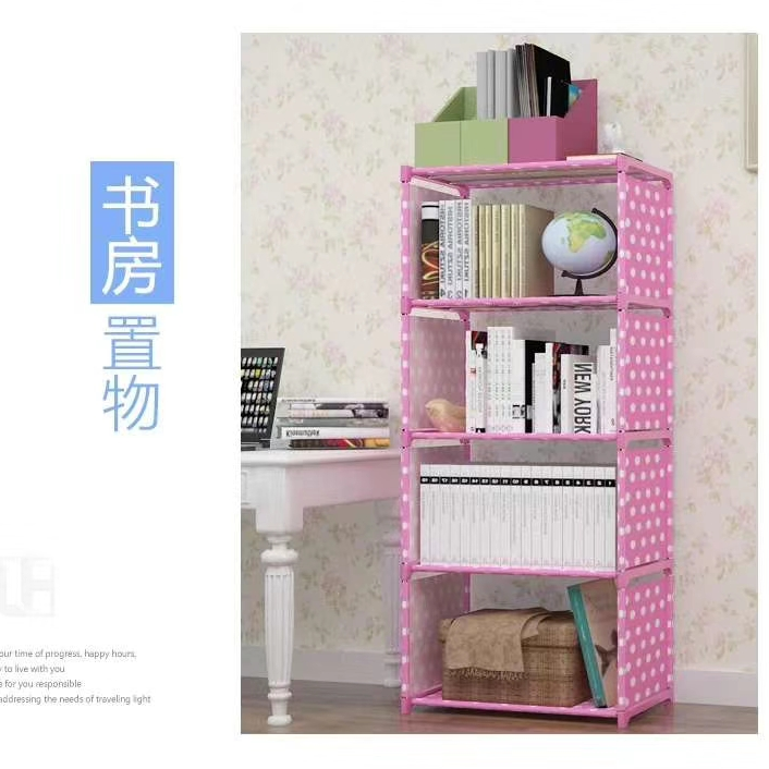 Single-row simple bookshelf, non-woven fabric bookshelf, freely combinable multi-layer bookshelf, storage rack, multi-functional storage bookcase