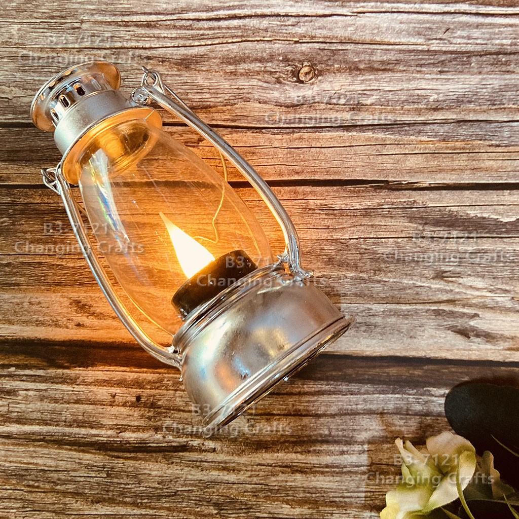 跨境批发圣诞节风灯桌面摆件LED电子蜡烛台灯小夜灯老人雪人装饰详情图7