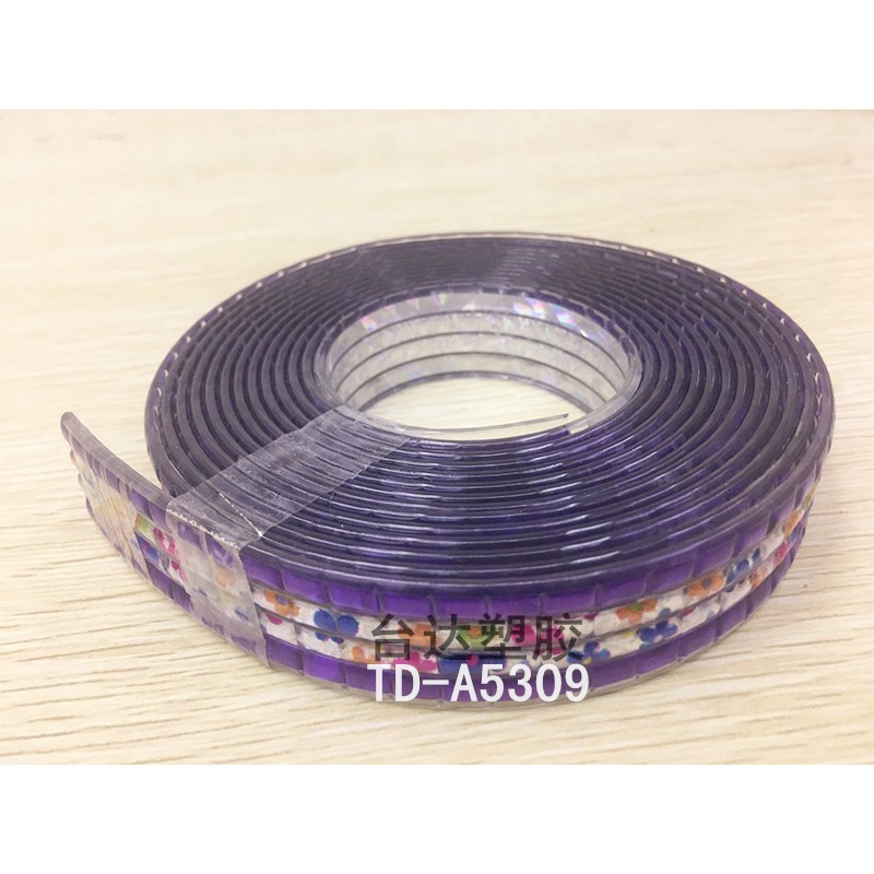 爆款鞋用透明PVC外裱格利特 PVC外贴亮晶晶广州生产厂家#鞋面pvc哑光条详情图1