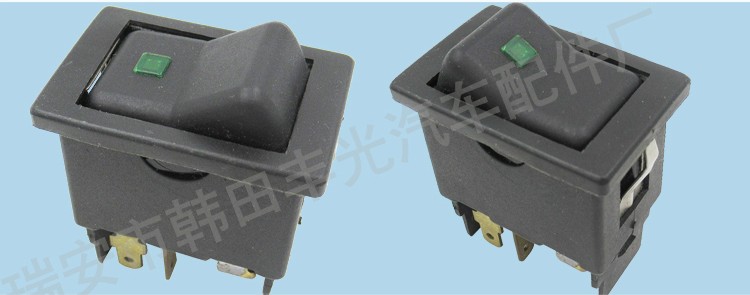 Factory direct sales, suitable for Scania push-button switch, automotive switch, rocker switch, 6-pin square with light, 290947 detail image 4