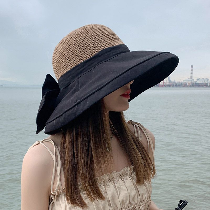 A stylish and versatile Korean-style wide-brimmed Japanese sun hat for women in spring and summer, as well as a fisherman's hat for sun protection and sun protection Specification image