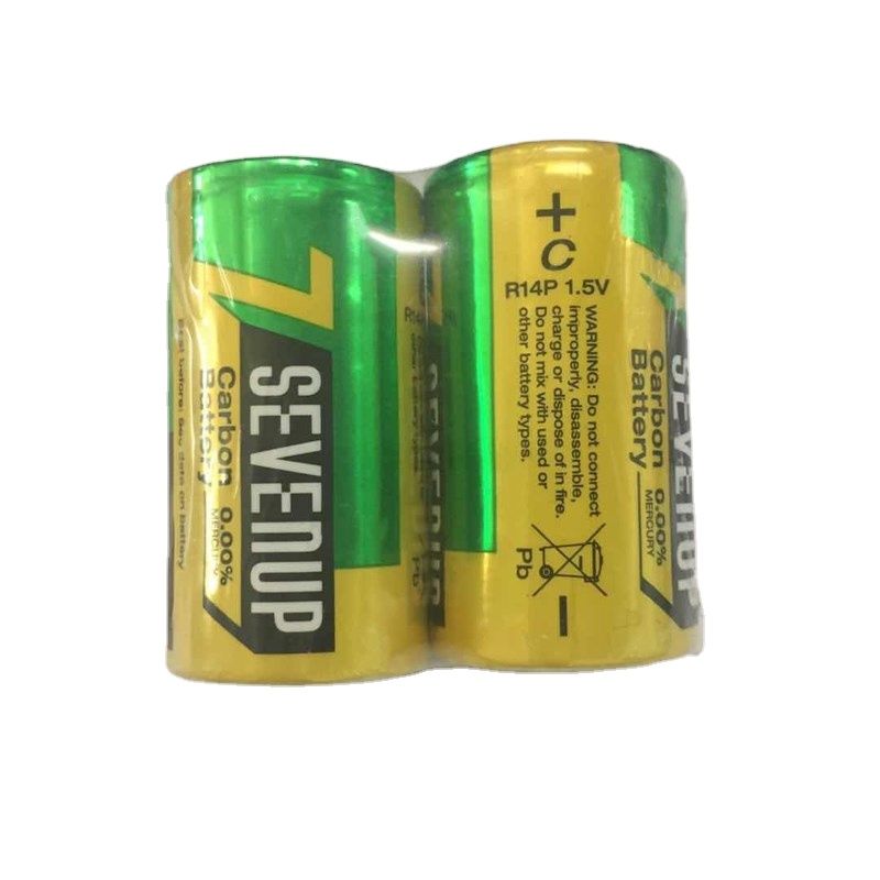 R24 UM-2 SEVENUP Heavy Duty c size 1.5v zinc carbon battery No.2 thumbnail