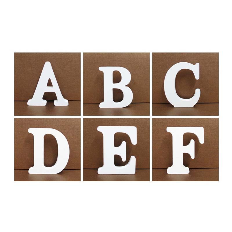 木质英文字母数字摆件批发 木制工艺品 diy字母创意装饰  量大价格请咨询客服图